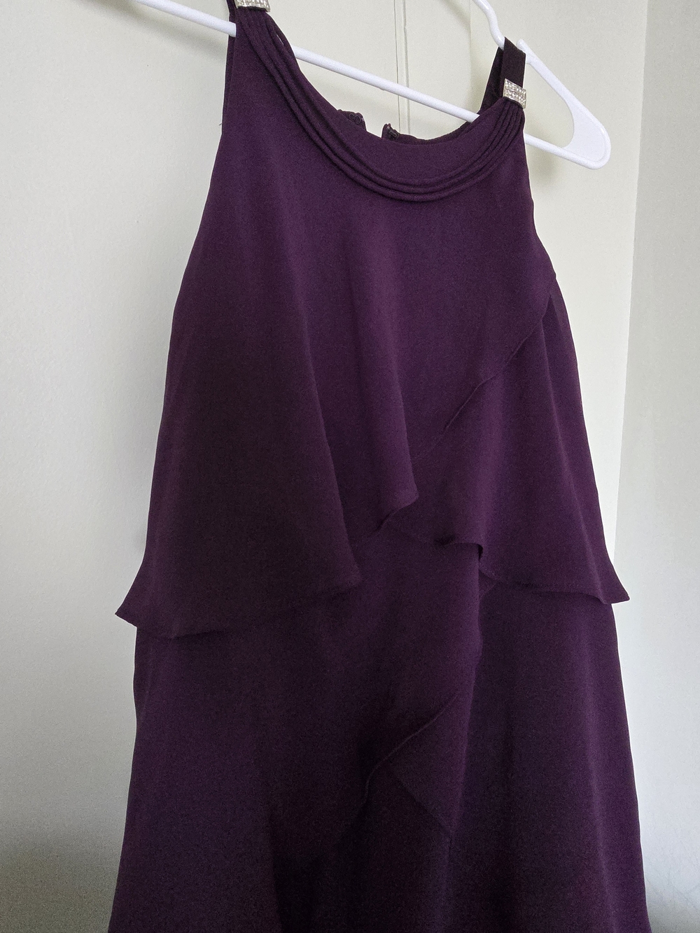 S.L. Fashions Ruffled Purple Dress - Picture 5 of 8